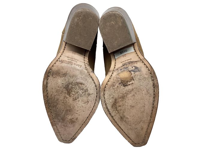 Stivaletti Acne Studios Donna in camoscio marrone - vista 9