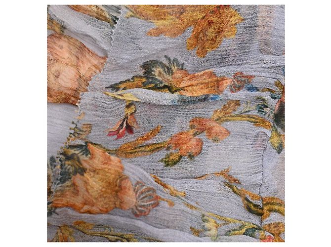 Mini abito con volant e stampa floreale Zimmermann in seta multicolore - vista 13