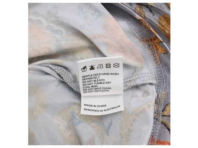 Mini abito con volant e stampa floreale Zimmermann in seta multicolore - vista 9