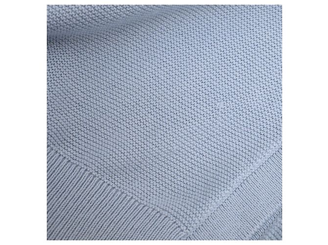 Ba&Sh Basem Kurzarm-Cardigan mit Knöpfen aus blauem Modal - Ansicht 14