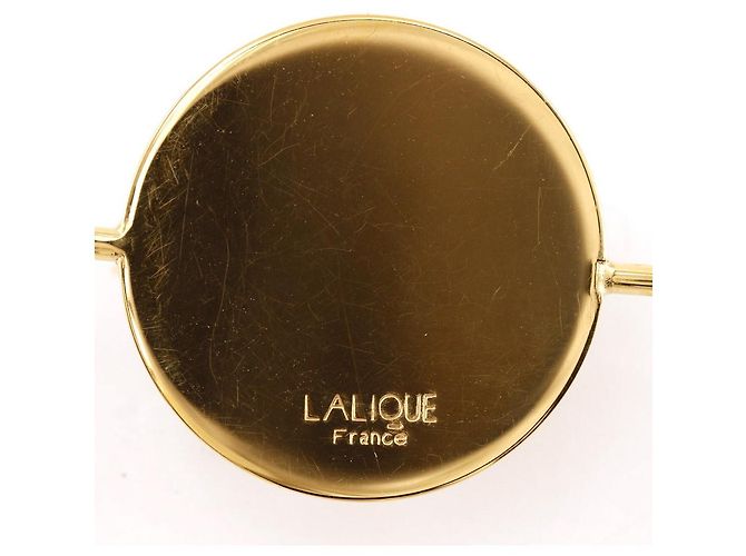 Autre Marque Spilla in cristallo Cabochon Lalique D'oro - vista 5