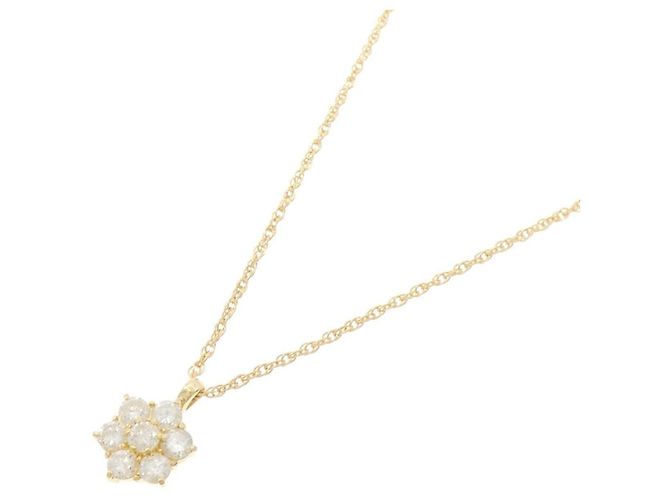 Autre Marque Collana Au750 Fiore e Diamanti D'oro - vista 2