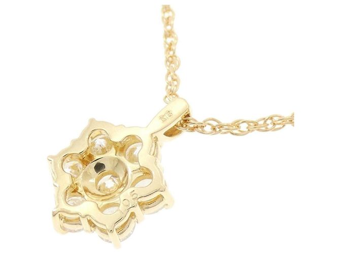 Autre Marque Collana Au750 Fiore e Diamanti D'oro - vista 4