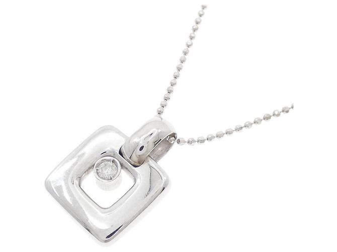 Autre Marque Collana in oro bianco 750 e diamanti Argento - vista 3