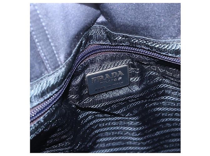 PRADA Hand Bag Satin Blue - vista 10