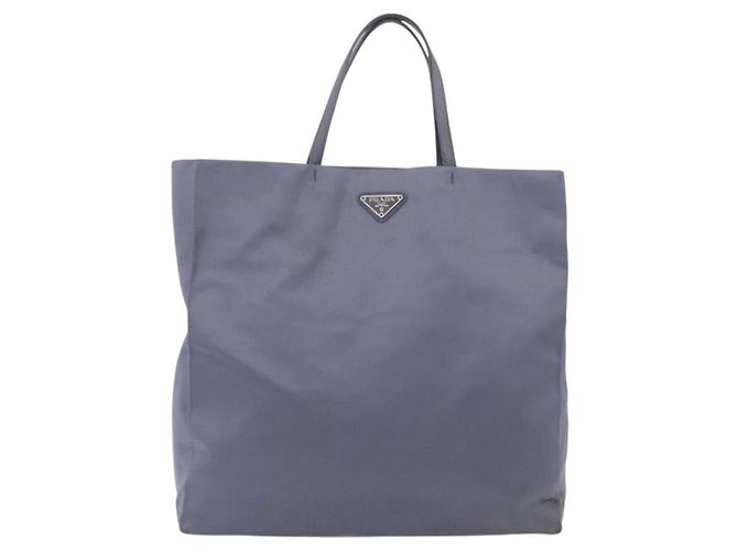 PRADA Hand Bag Satin Blue - vista 13