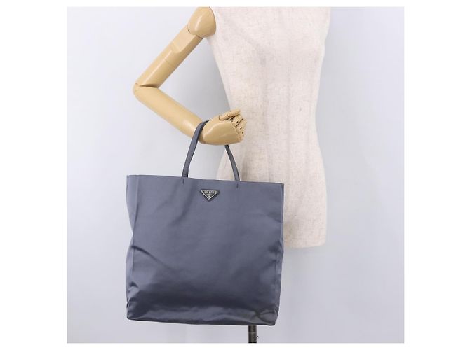 PRADA Hand Bag Satin Blue - vista 22