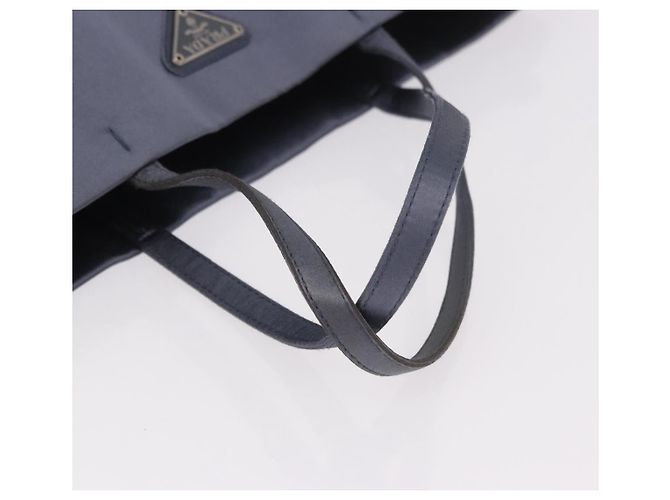 PRADA Hand Bag Satin Blue - vista 7