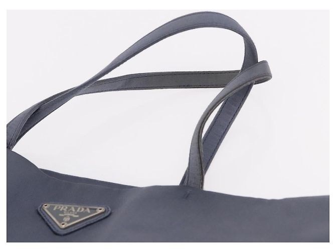 PRADA Hand Bag Satin Blue - vista 8