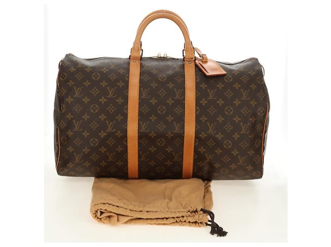 LOUIS VUITTON Monogram Keepall 50 Boston Bag M41426 LV - vista 12