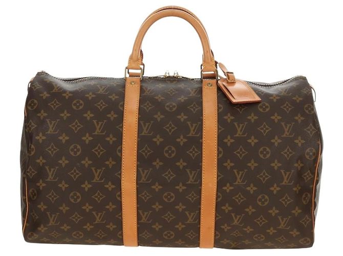 LOUIS VUITTON Monogram Keepall 50 Boston Bag M41426 LV - vista 13