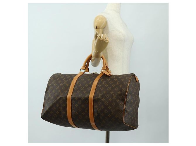 LOUIS VUITTON Monogram Keepall 50 Boston Bag M41426 LV - vista 23