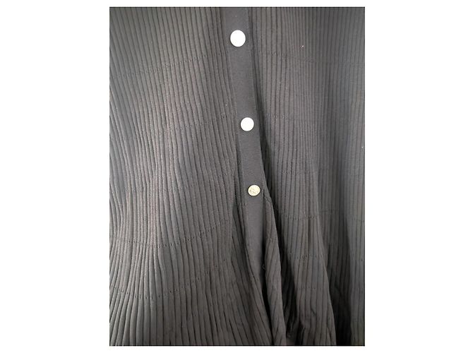 Sandro Precieuse Strickkleid lang Schwarz - Ansicht 5