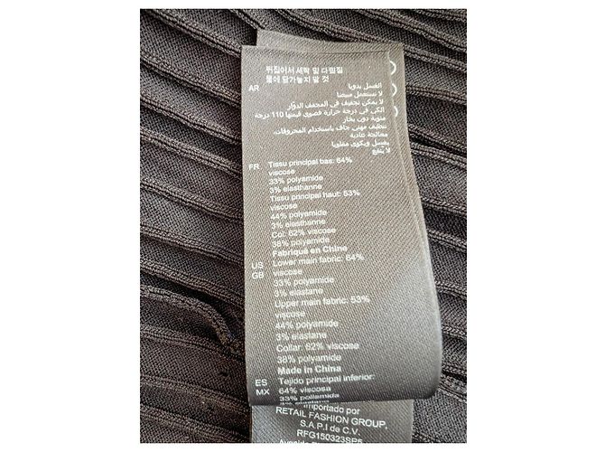 Sandro Precieuse Strickkleid lang Schwarz - Ansicht 9