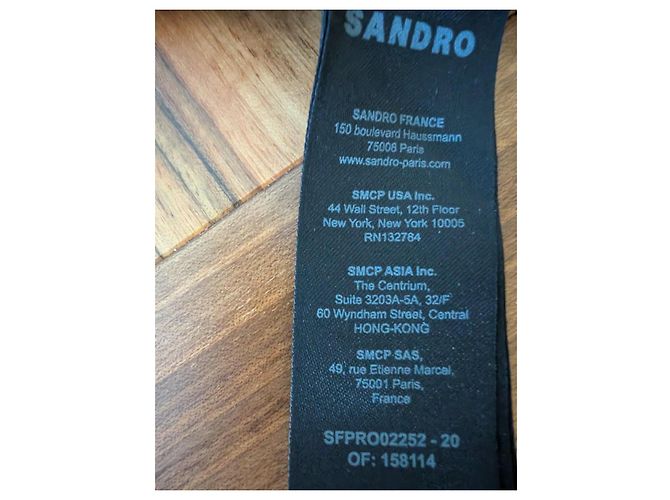 Sandro Susanne langes Häkelkleid schwarz - Ansicht 5