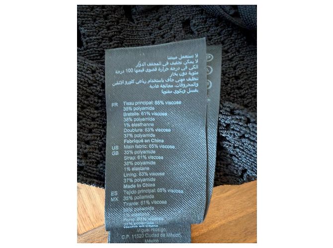 Sandro Susanne langes Häkelkleid schwarz - Ansicht 6