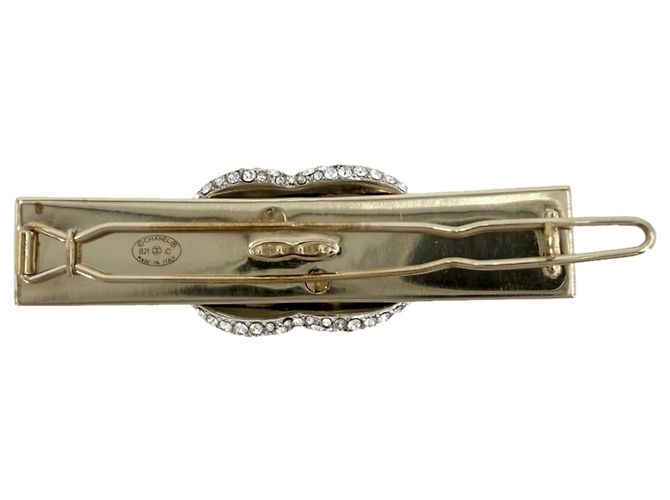Fermi capelli Chanel strass dorato D'oro - vista 2
