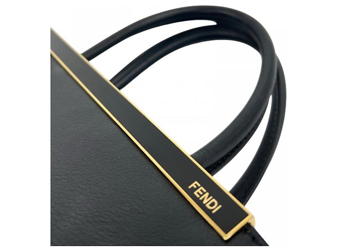 Fendi Toujours Handbag Black White - view 11