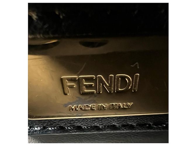 Fendi Toujours Handbag Black White - view 8