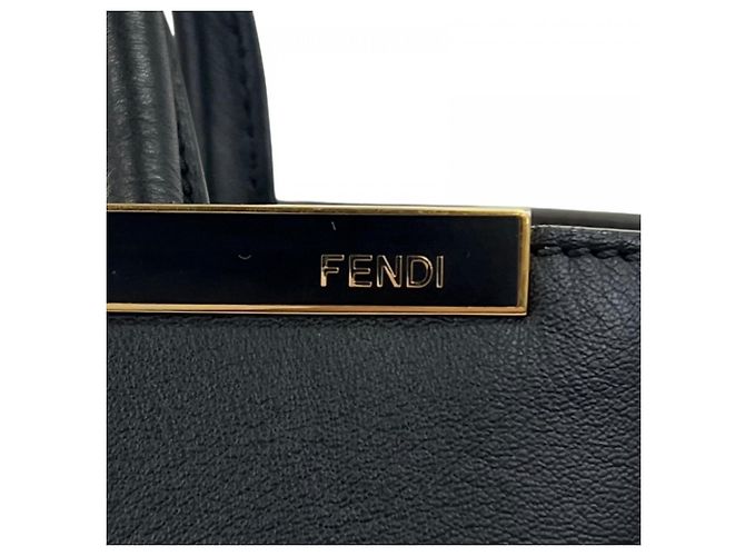 Fendi Toujours Handbag Black White - view 9