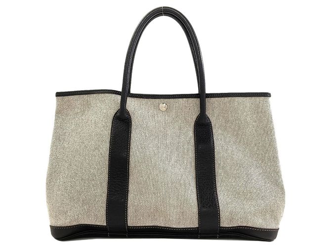 Hermès Borsa Tote Hermes Garden Party PM Marrone - vista 2