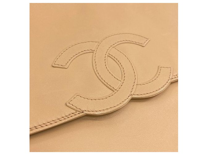 Borsa Tote Chanel Coco Mark Gold Hardware Beige - vista 11