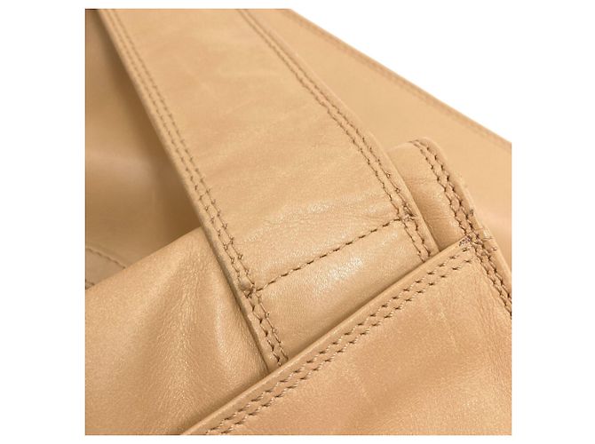 Borsa Tote Chanel Coco Mark Gold Hardware Beige - vista 15