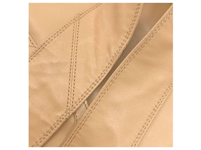 Borsa Tote Chanel Coco Mark Gold Hardware Beige - vista 16