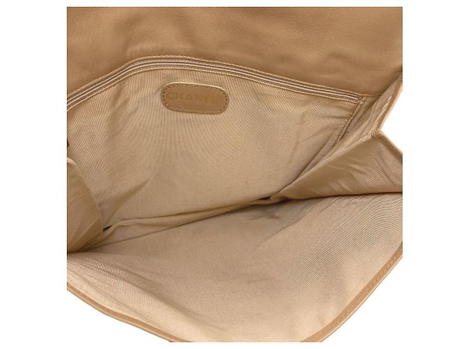 Borsa Tote Chanel Coco Mark Gold Hardware Beige - vista 5