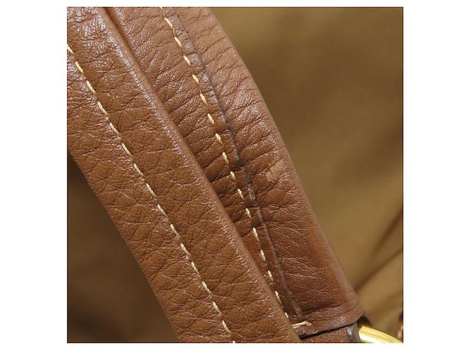 Prada Logo Nylon Tote Bag Brown - view 13