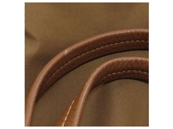 Prada Logo Nylon Tote Bag Brown - view 14