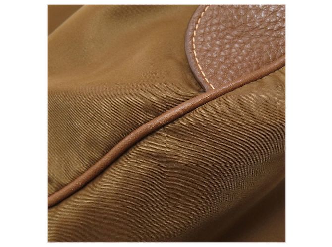 Prada Logo Nylon Tote Bag Brown - view 9