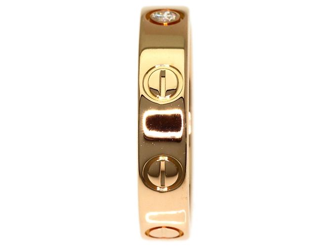 Anello Cartier Mini Love in oro rosa 18K - vista 3