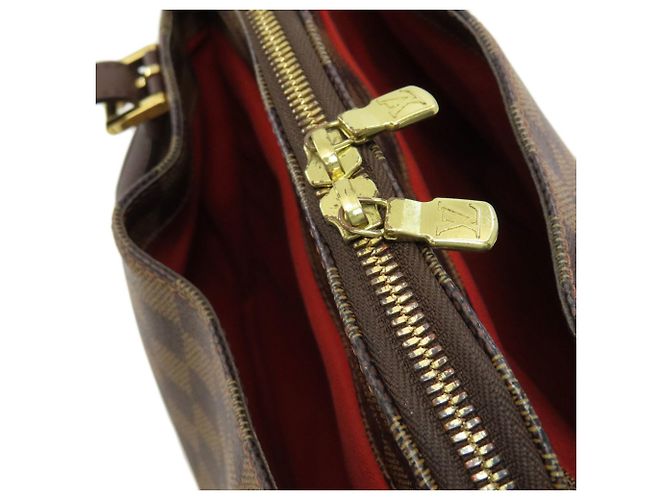 Borsa Louis Vuitton Belem MM Damier ebene - vista 10
