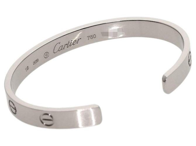 Bracciale Cartier Open Love in oro bianco 18K - vista 2