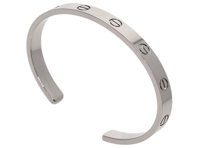 Bracciale Cartier Open Love in oro bianco 18K - vista 3