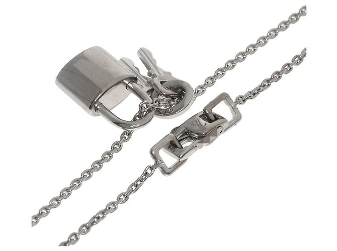 Collana Lockit Louis Vuitton in oro bianco 18K - vista 2