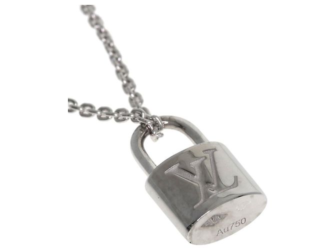 Collana Lockit Louis Vuitton in oro bianco 18K - vista 4