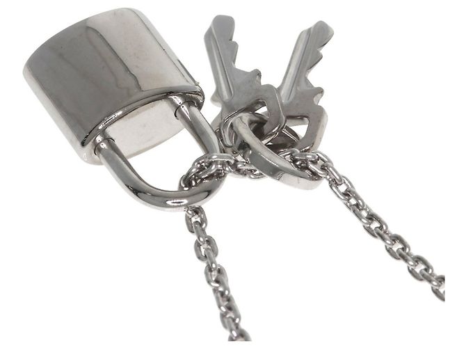 Collana Lockit Louis Vuitton in oro bianco 18K - vista 7