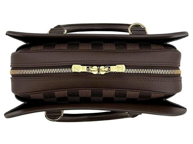 Borsa Louis Vuitton Triana Damier Ebene Marrone - vista 4