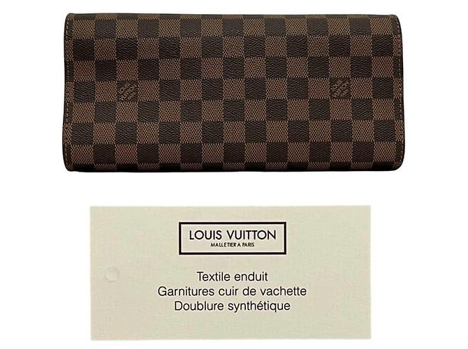 Borsa Louis Vuitton Triana Damier Ebene Marrone - vista 5