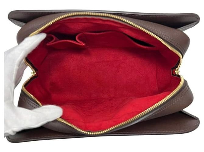 Borsa Louis Vuitton Triana Damier Ebene Marrone - vista 6