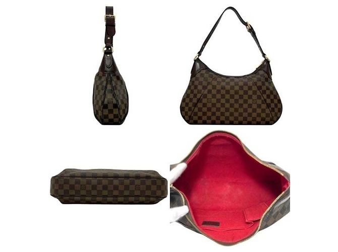 Borsa a tracolla Louis Vuitton Thames GM Marrone Damier ebene - vista 2