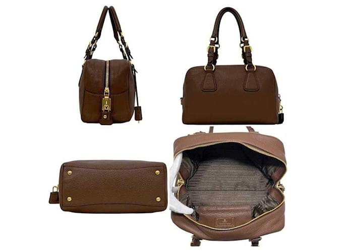 Borsa a mano Prada Mini Boston Bag Marrone - vista 2