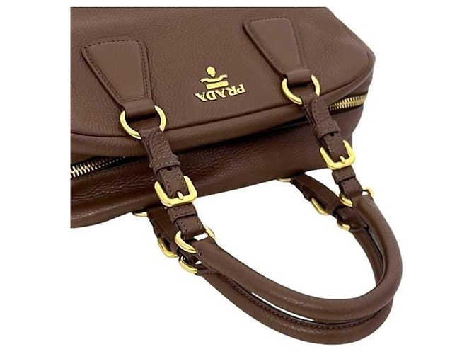 Borsa a mano Prada Mini Boston Bag Marrone - vista 8