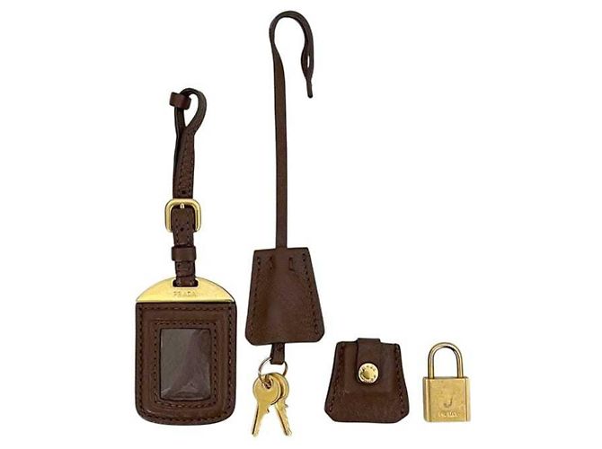 Borsa a mano Prada Mini Boston Bag Marrone - vista 9