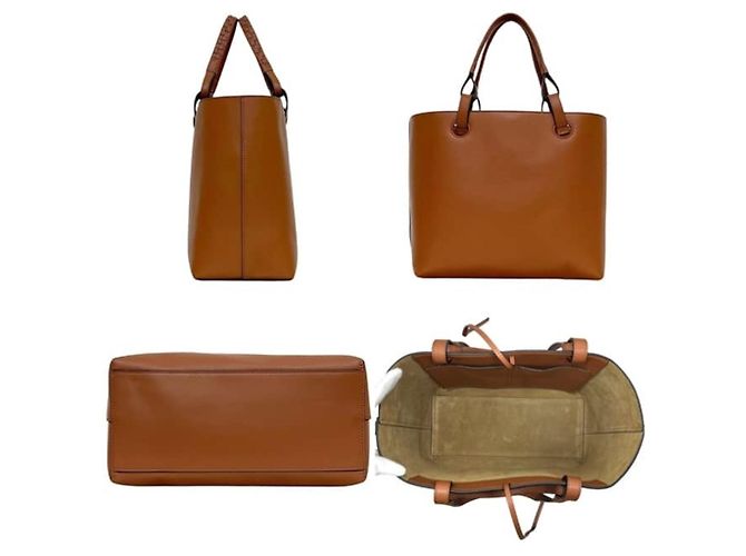 Borsa Tote Loewe Anagram in pelle marrone - vista 2