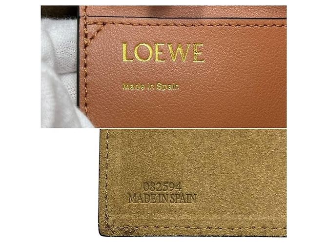 Borsa Tote Loewe Anagram in pelle marrone - vista 3