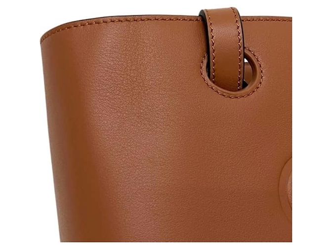 Borsa Tote Loewe Anagram in pelle marrone - vista 6
