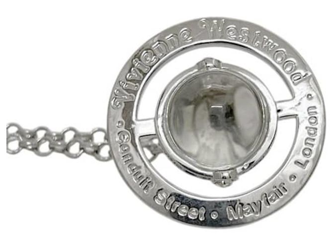 Collana Vivienne Westwood con strass argento - vista 4